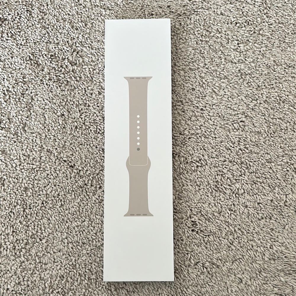 Beige apple Smartwatch Band, color: starlight 41 MM